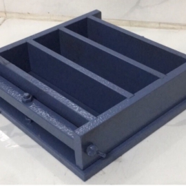 Khuôn Đúc Mẫu Vữa Xi Măng 40x40x160 Kép 3 Bằng Thép